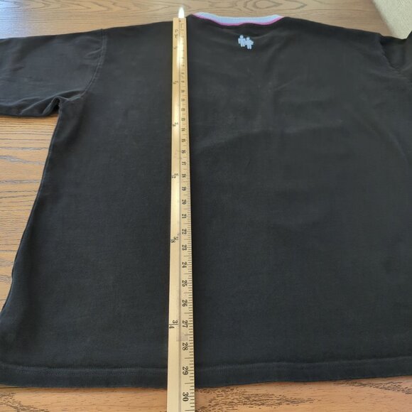 Homme Femme Graphic T-Shirt XXL Large Black Floral Hummingbird Chain Streetwear - Picture 10 of 10